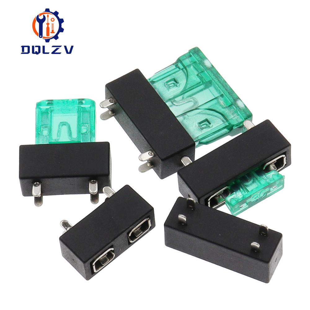 5PCS Universal Car Fuse Holder PCB Panel Mount Insurance Blocks Safety Terminals 10A Micro Mini Small Medium Fuse Holders1
