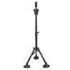 Metal Mannequin Head Stand Adjustable Hairdressing Training Head Tripod AccessoryBlack