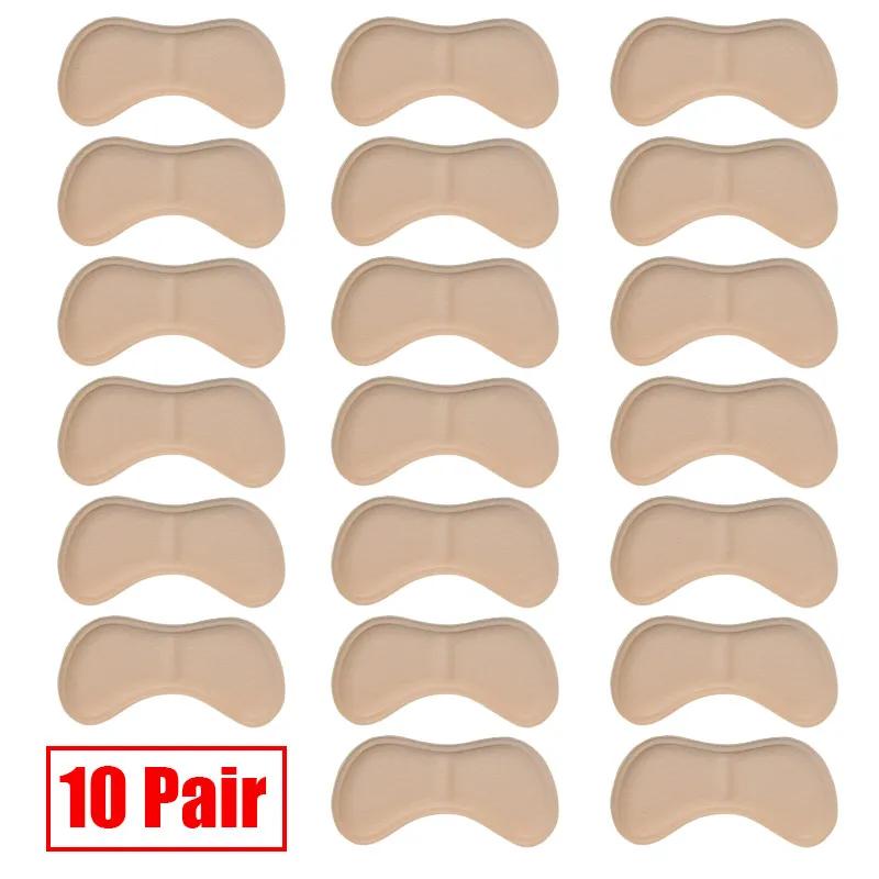 2/5/10 Pairs Women's Shoes Insoles High Heels Adjust Size Adhesive Heel Pads Protectors Patches Pain Relief Foot Care Pads