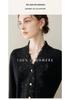 100% Pure Cashmere Women's V-Neck Tassel Lace Knit Cardigan, 2026 Autumn/Winter Slim-Fit Outerwear