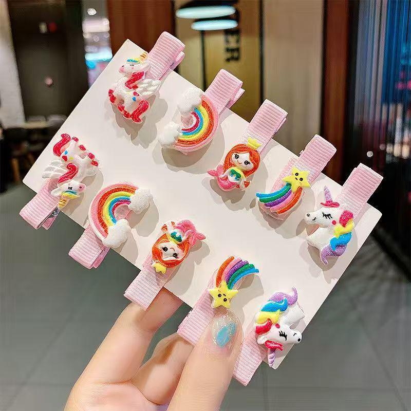 Barrette bec de canard dessin animé pour enfants - Été 2021 Épingle à cheveux en résine plastique pour filles