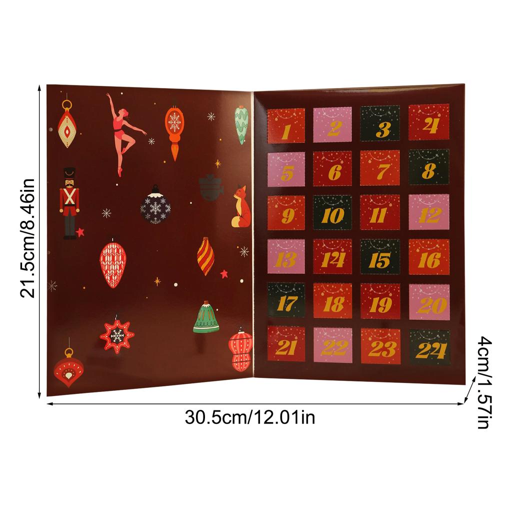 Christmas Countdown Calendar Boxes 24 Days Fillable Reusable Kids Christmas Countdown Advent Calendar Empty DIY Gift Box