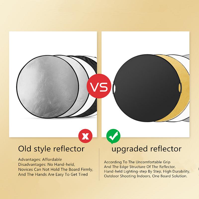 Reflector de fotografie rotund 2 ÎN 1 de 30 cm pentru studio foto reflector foto reflector de iluminat fotografic