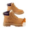 Rhubarb boots winter velvet thickened warm Martin boots retro shoes high-top British style thick-soled leather boots