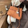 Vintage Designer Luxury Brand Women Handbags Simple Solid Small Crossbody Bag High Quality PU Leather Female Tote Bag CLE