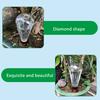 Plant Watering Bulb Diamond Shape Self Watering Planter Insert Spikes Drip Device Automatic Plant Waterer for Outdoor Indoor Plants