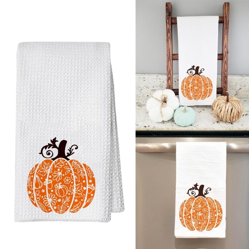 Seasonal Absorbent Cotton Fabric Kitchen Cloth for Halloweens Time House Accent