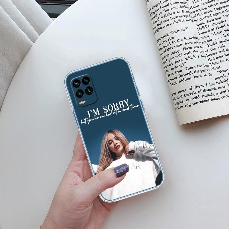 RP65 Sabrina Carpenter Transparent Phone Case for Motorola Moto Edge 20 30 40 50 S30 Fusion Ultra Pro Neo Lite + G200 G23