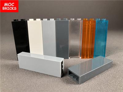 10pcs/lot MOC Bricks Transparent Tall 1x2x5 1x1x5 2453 2454 DIY Educational Building Blocks Toys Kids Christmas Gifts