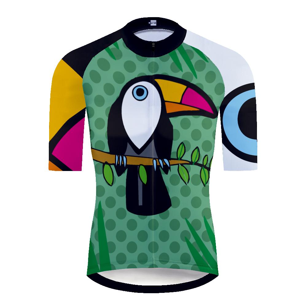 

Мужская веломайка с коротким рукавом RFMTB, дышащая, быстросохнущая, для катания на велосипеде, разных цветов и размеров XXL зеленый пастельный