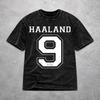 Herren Damen Wased T-Shirts Haalands Bedrucktes T-Shirt Zubehör Street Football T-Shirt
