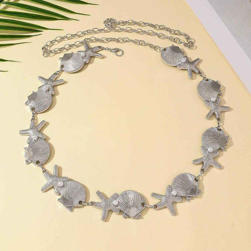 Bohemian Retro Metal Waist Chain for Women - Ethnic Style Body Jewelry