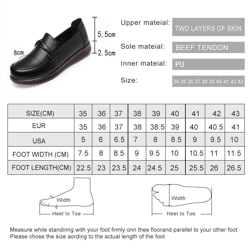 Fashion AIYUQI Female Flats Shoes Genuine Leather 2025 Spring New Round Head Women's Casual Shoes Large Size 41 42 Women's Mom Shoes