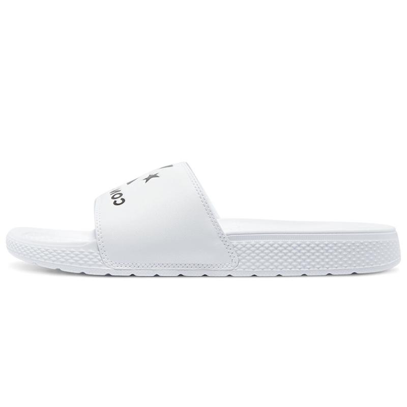 Converse All Star Fashion Trend rubber-soled slippers unisex white.