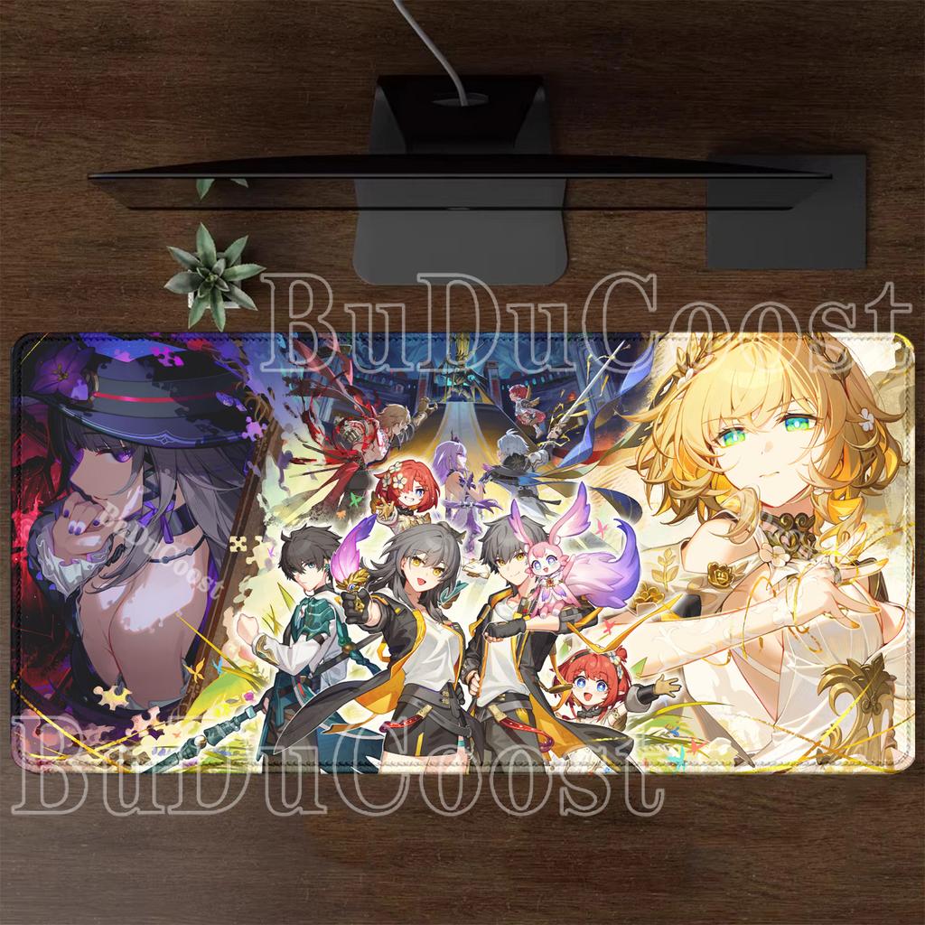 PC Gaming Mousepad HSR Phainon Honkai Star Rail HD Printing Computer Mouse Pad Office Accessorie Larger Keyboard Rubber Desk Mat