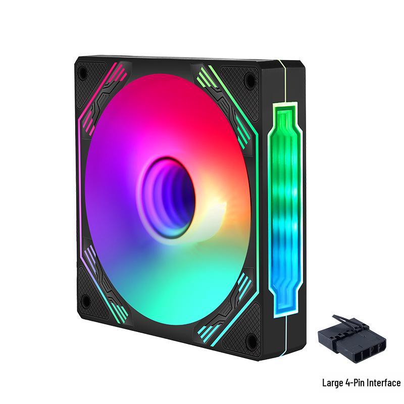 

Бесшумный светодиодный 120-мм 4-контактный вентилятор для охлаждения корпуса