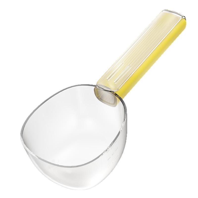 

Portable Graduated Pet Food Measuring Scoop Digging Spoon for Cat Dog Feeding Multipurpose Measuring Cup Pet Feeding Supplies жёлтый
