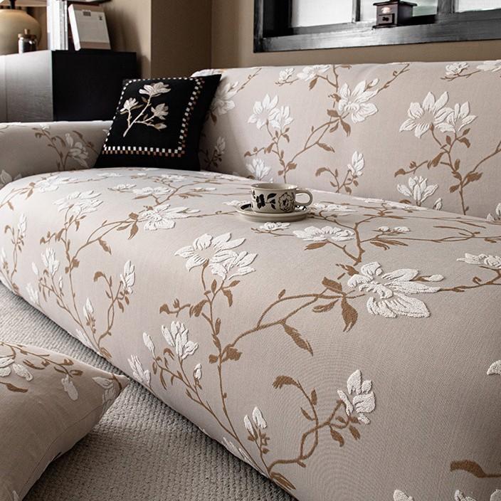 New European Style Light Luxury Sofa Cover High End Anti Cat Scratch Sofa Cover All Season Universal All Inclusive Cover 90-140cm