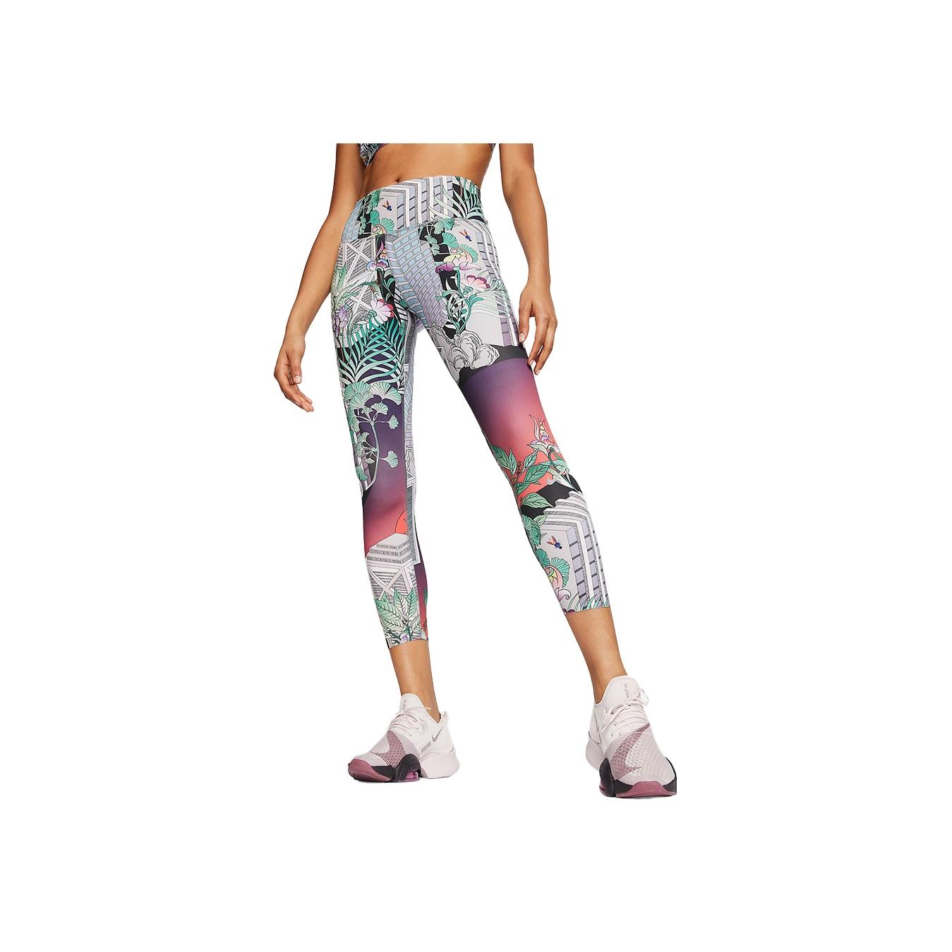 Nike Леггинсы Epic Lux Tights со светоотражающими свойствами для бега, женские леггинсы темно-красного цвета CJ2248-644 S
