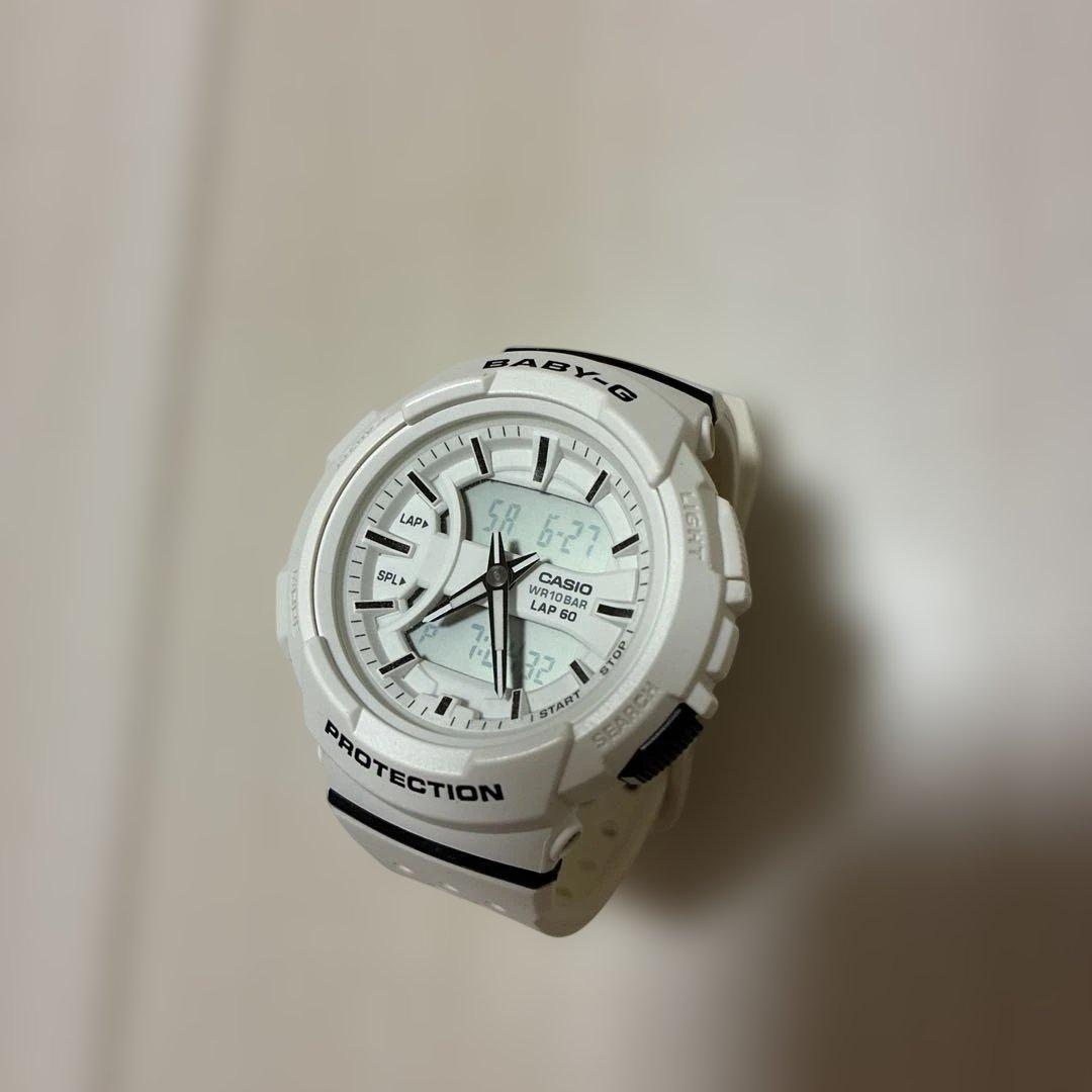 Used CASIO Baby-G SHOCK BGA-240 White