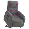 Electric Massage Recliner with Rising Function Dark Grey