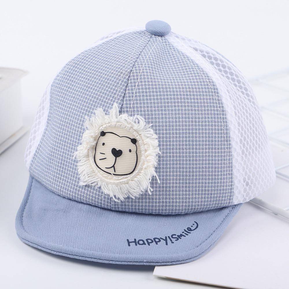 

Breathable Baseball Cap Cartoon Lion Sunshade Cap Cute Sun Hat Child синій