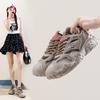 Fashion Women's Casual Sneakers Platform Spring Autumn Fashion Sports Shoes Lace-up Mesh Breathable Comfortate Ladies Running Shoes