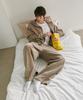 GLW Wide Double-Pleat Sweatpants Beige