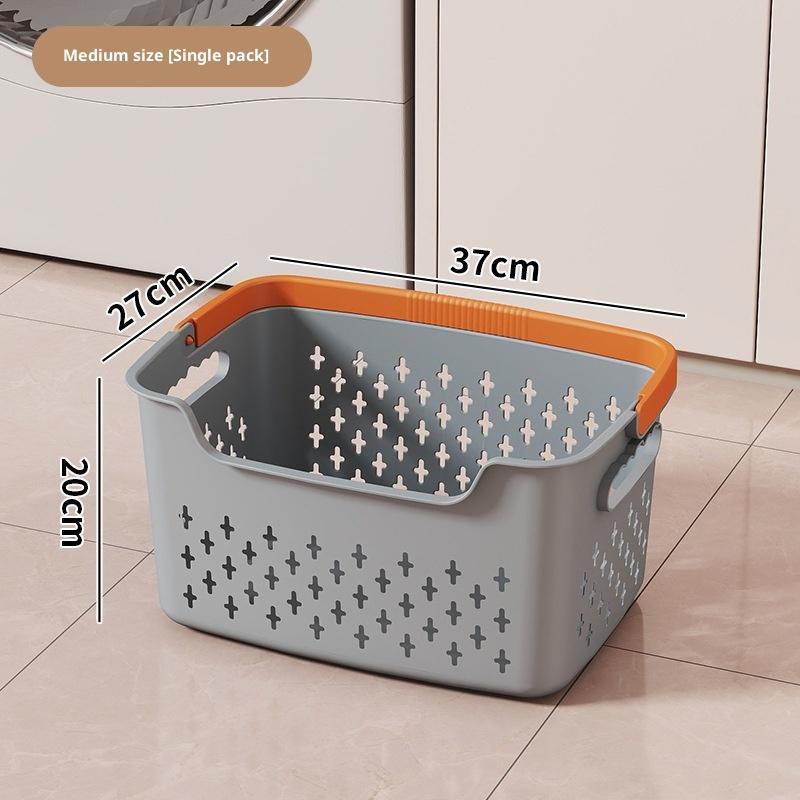 Large Capacity Clothes Basket Household Laundry Basket Bedroom Bathroom Storage Basket.