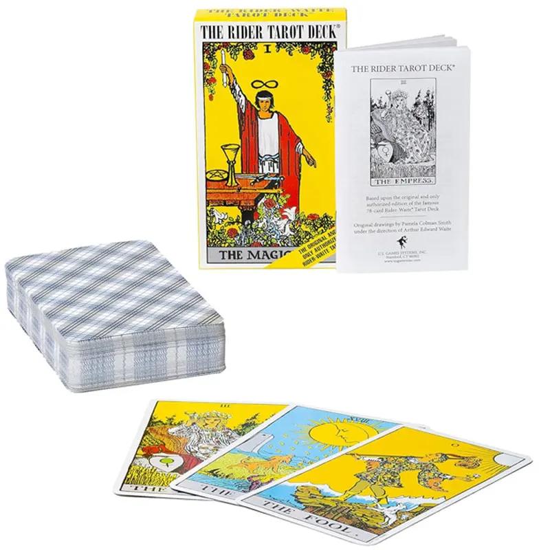 Classic The Rider Tarot Card English/Spanish Version Prediction Divination Board Game Holiday Games Waite Tarot Deck Booklet Toy