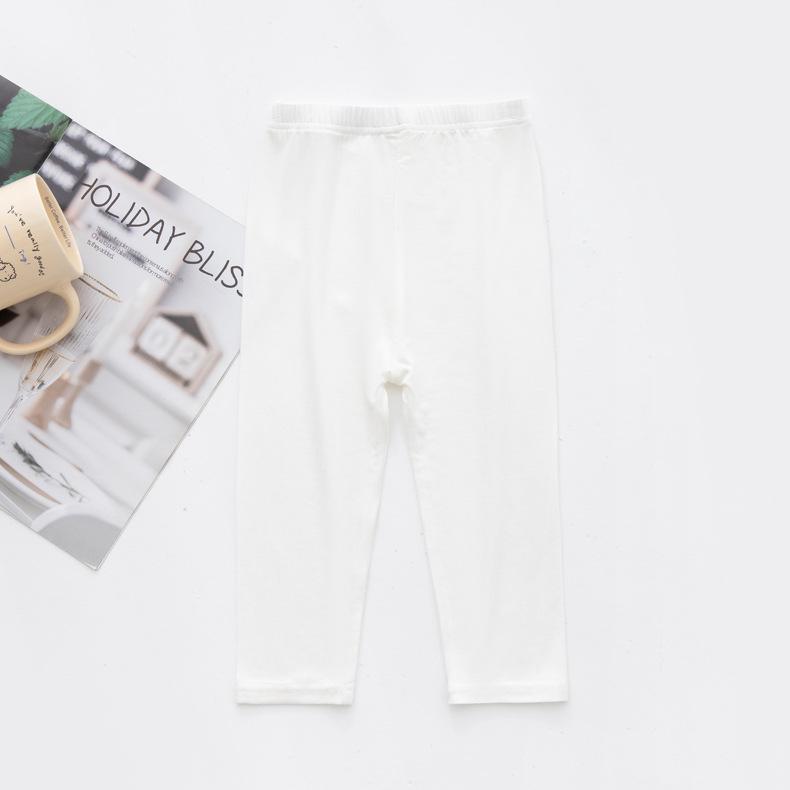 Letní dívčí legíny s potiskem bonbonů: Všestranné, Elastické, Tenké, Délka 9 bodů