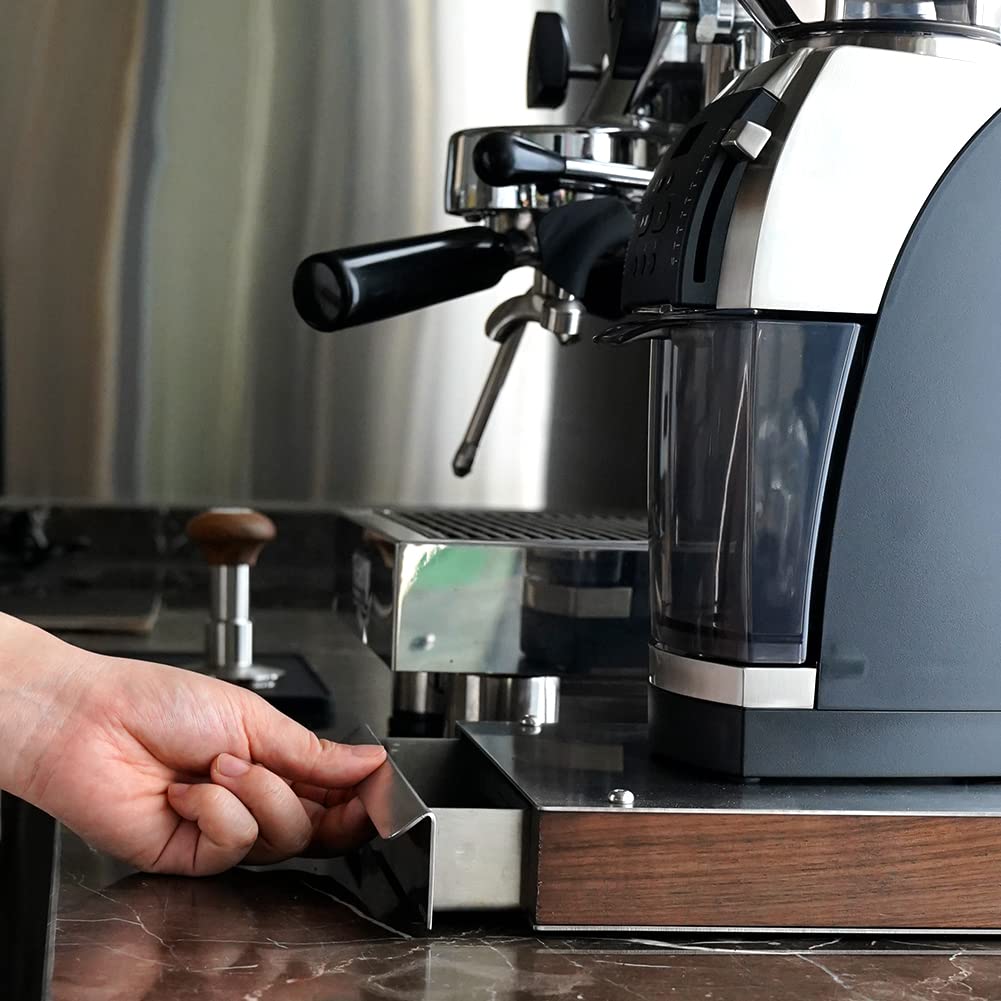 Watchget Espresso Knock Box Drawer, Stainless Steel Type, Removable Coffee Grounds, Metal, for Home, Office, Restaurant, Coffee Shop