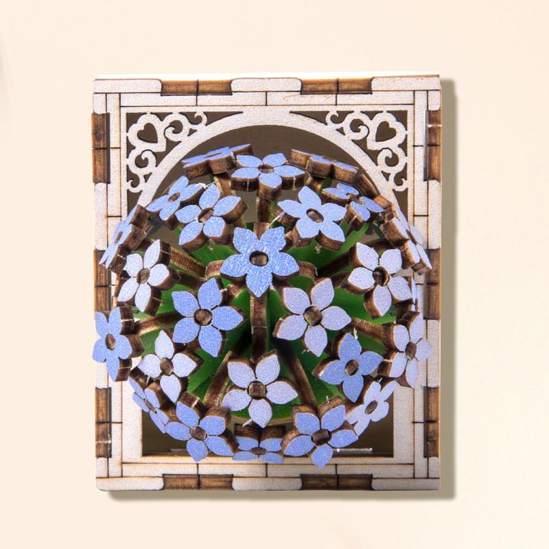 Wooden Magnetic Flower Puzzle Refrigerator Magnets For Kids Creative Play And Educational Fun