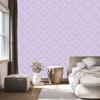 Geometric Diamonds Wallpaper Lavender and Light Gray 50x1000