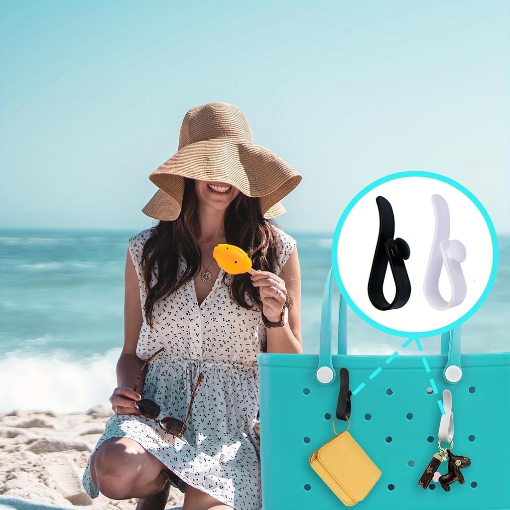 4Pcs Hooks for Bogg Bags, Accessories for Bogg Bag, Insert Keychain Holder Charms Organize Valuables for Beach Bag