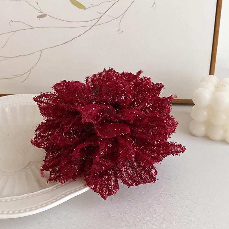 

Элегантный большой цветок коготь клип корейская мода сверкающая акула заколки для волос заколки для девочек заколка для волос головной убор для вечеринки женские аксессуары для волос красный