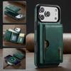 Luxury Detachable Magnetic Leather Phone Wallet Case Stand For iPhone 17 Air 16 15 Plus 13 12 Pro Max Samsung S26 S25 S24 Ultra Google Card Slot Cover