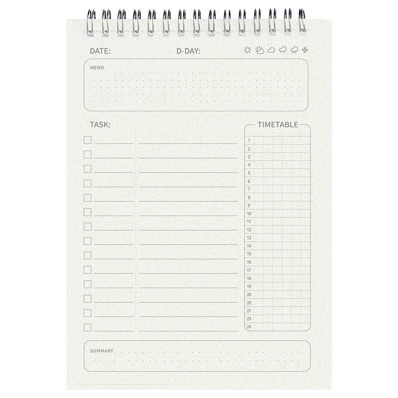 Daily Lined Plan Notebook Time Management Schedule Book For Students Business Office Self Discipline