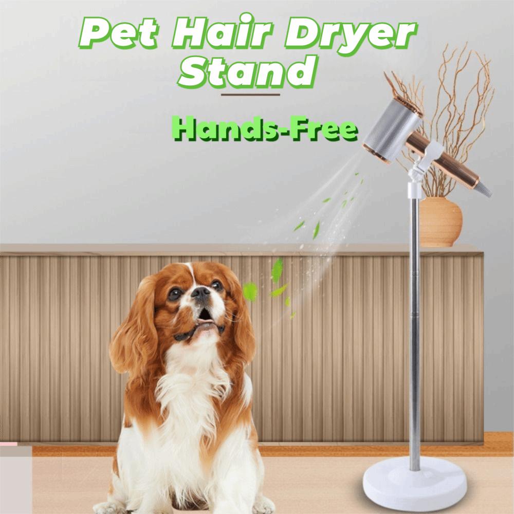 Hands Free Vertical Hair Dryer Holder Retractable Hairdryer Storage Rack  Dog Cat Care