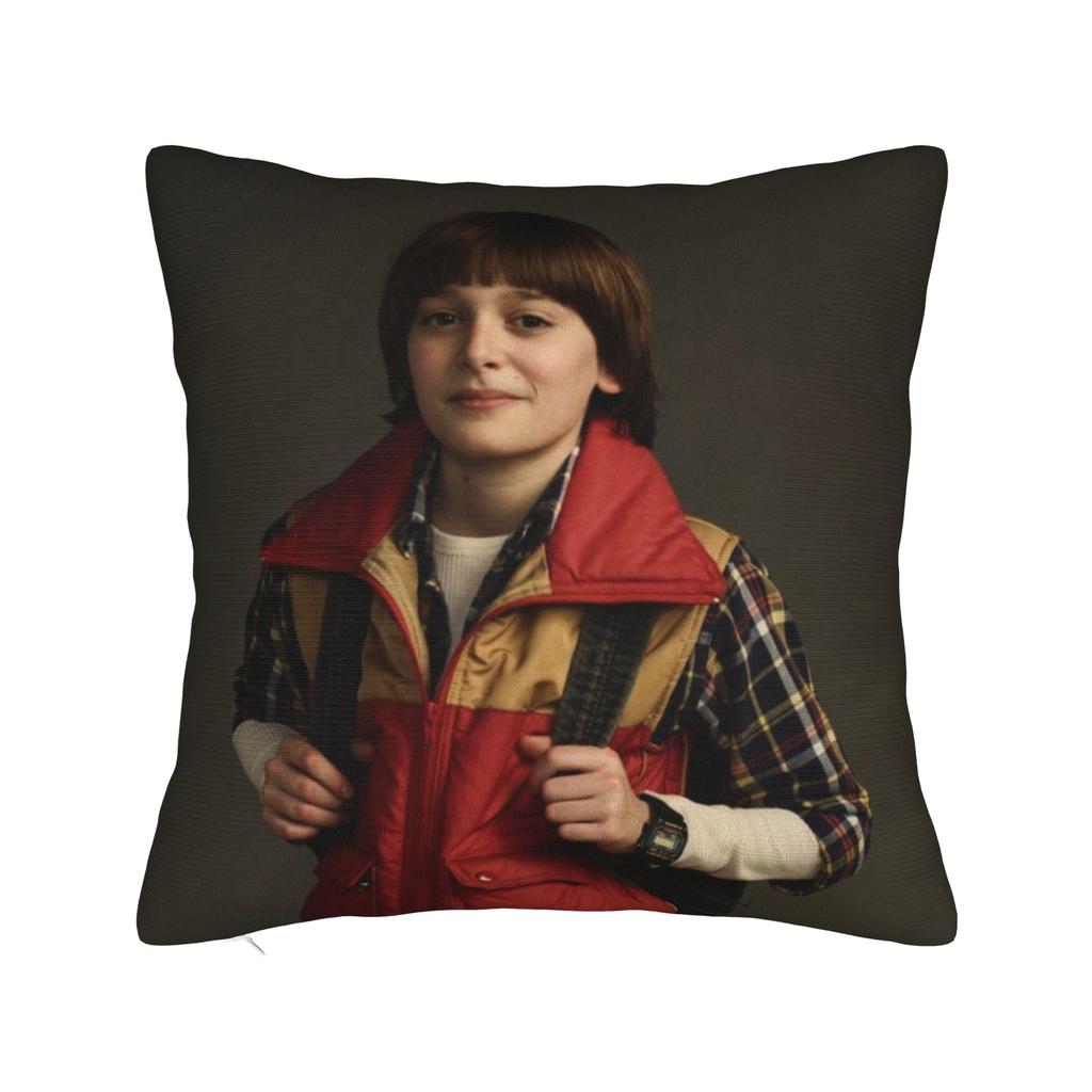 Federe Cuscino Will Byers Merch Copricuscino Morbido Copricuscino da Lancio Decorazione Soggiorno con Cerniera Multimisura