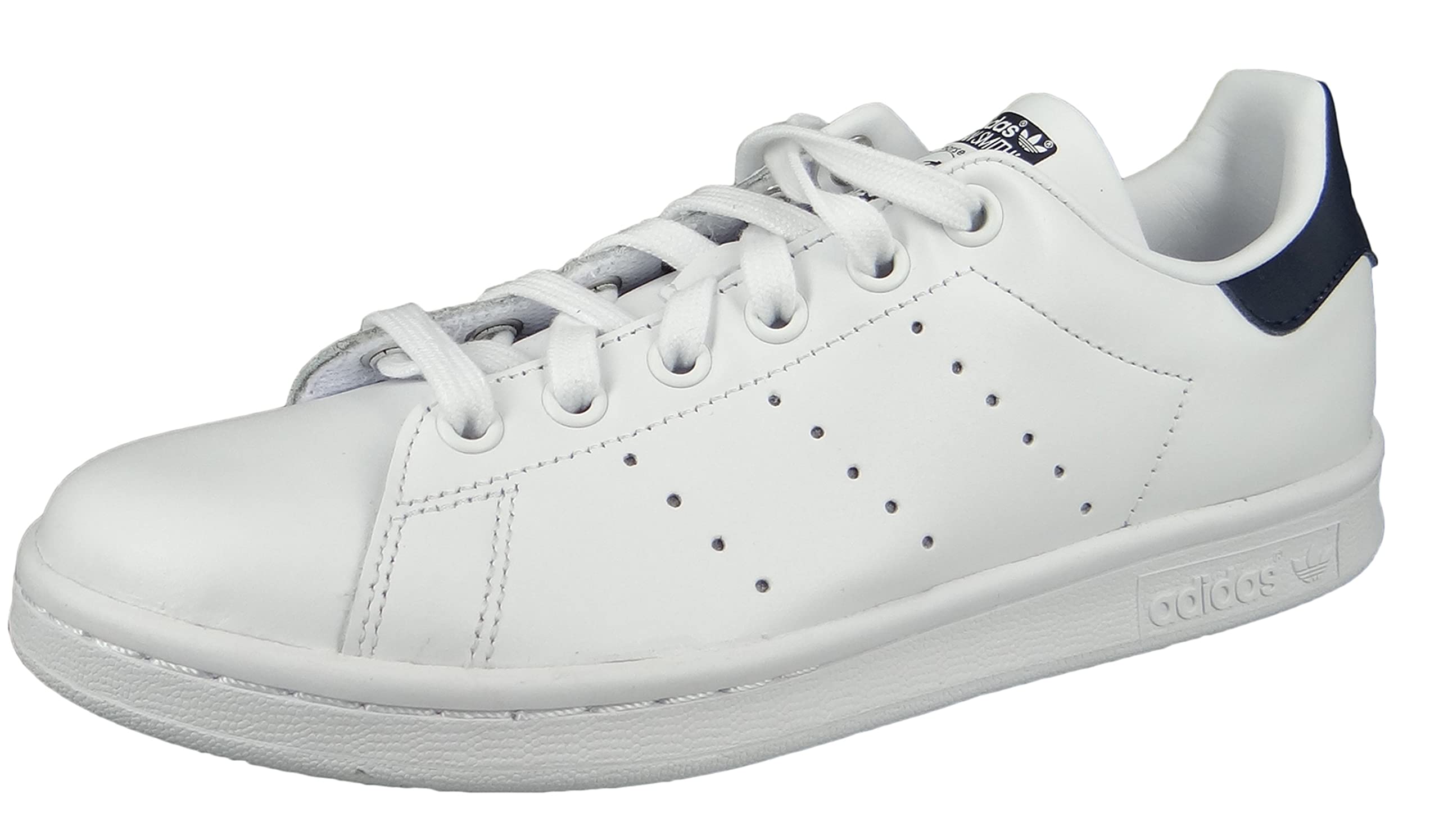 adidas Originals Stan Core Size Smith, White/Core White/Dark Blue, 25.0cm