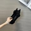 7208 Korean 2026 Autumn Flat-bottomed Pointed Pearl Fairy Temperament French Single Shoes Mary Jane Versatile Women's Shoes