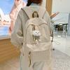 Schoolbag Schoolbag Female Ins Lattice Mori Fresh and Sweet Girl Heart Backpack High Value College Student Class Small Backpack
