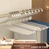 Goose-shaped Non-slip Pants Hanger with Traceless Z-design for Wardrobe Storage.