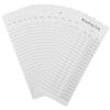 12 Pcs Reading Log Bookmark Tracker Library Card Bookmarks Literary Gifts School Supplies Reading Accessories Book Lover Marks