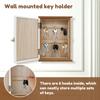 Wooden Key Holder Wall Mount with 6 Key Hooks Key Hanger Key Box Key Organizer for Entryway Hallway Office Home Decor Home