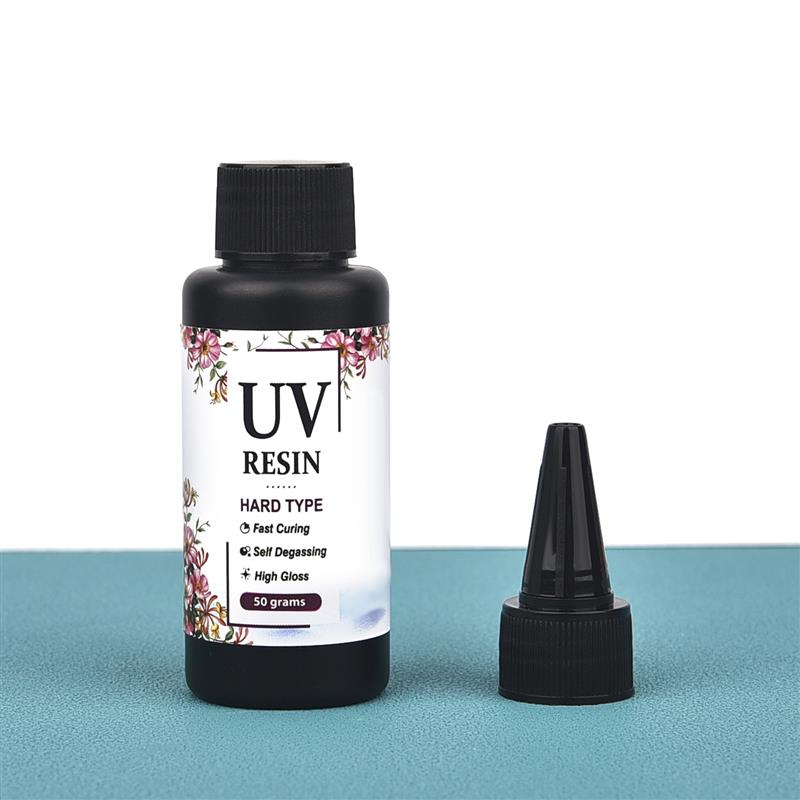 UV Resin Glue Quick-Drying Clear Hard Epoxy Resin Glue For Jewelry Making Bonding Glass, Metal, Wood DIY Craft Decor