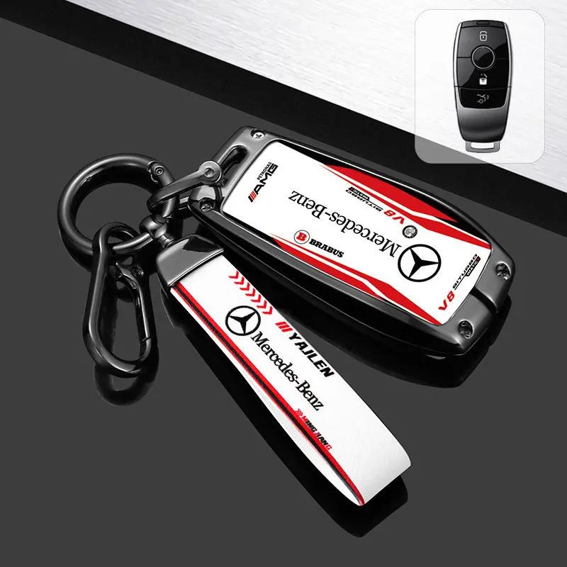Car Key Case Cover Bag For Mercedes Benz A B C E S V R-Class C43 CLA GLA GLB GLC GLK SLK SL Vito W211 W203 W204 W210 W124 AMG W2