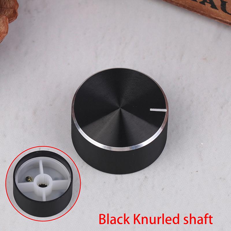 

25X13Mm Aluminum Alloy Rotary Encoder Switch Shaft Hole 6Mm Potentiometer Knob Audio Amplifier Synthesizer Volume Control Knob чорний