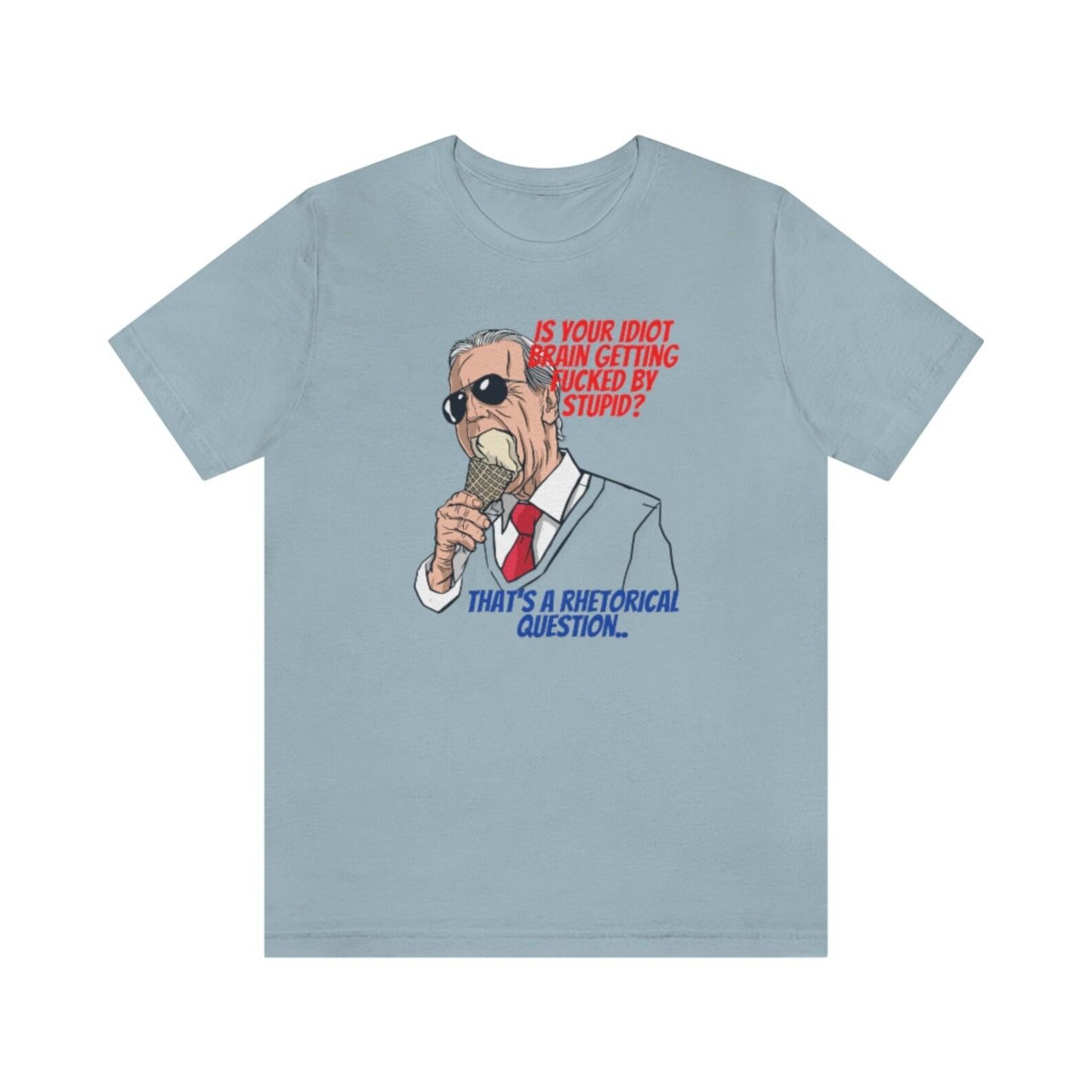 Joe Biden Idiot Brain - The Boys Parody Unisex Short Sleeve Tee 150